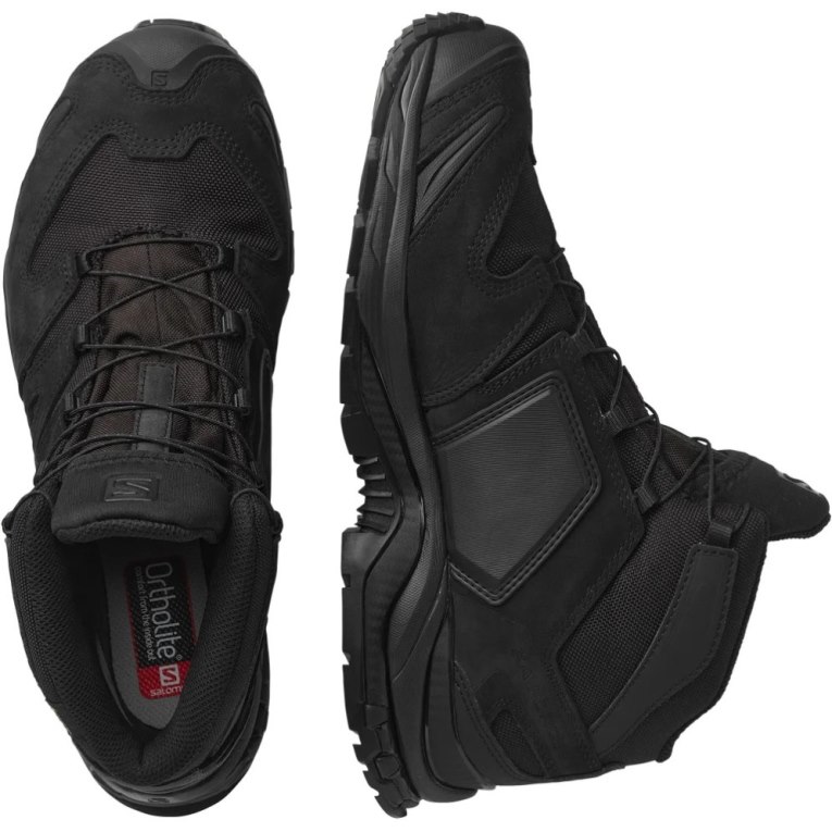 Botas Tácticas Salomon Xa Forces Mid Anchos GTX EN Hombre Negros | MX EMWO230